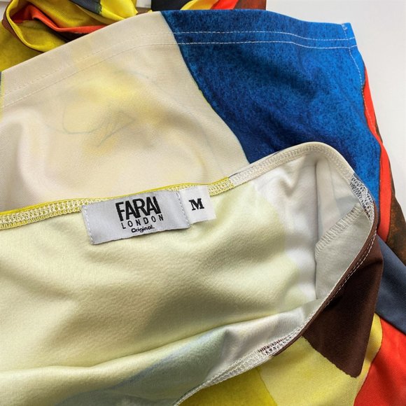 FARAI LONDON Multicolor Cut-Out 'Gaia' Mini Halter Dress - Picture 7 of 7